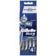Gillette Blue3 Simple jednorázové holiace strojčeky 4 ks