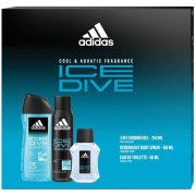 Adidas Ice Dive toaletná voda 50 ml + Deodorant sprej 150 ml + sprchový gél 250 ml