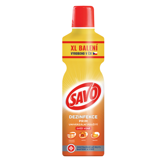 Savo Prim Svieža vôňa 1,2 l, + rukavice