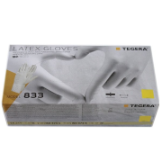 TEGERA 833, jednorázové latexové nepúdrované rukavice 10 / XL 100 ks