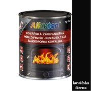 ALKYTON Žiaruvzdorná kováčska farba – čierna 0,75 l