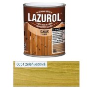 LAZUROL Classic S1023, 0051 jedľová zeleň, lazúrovací lak 0,75 l
