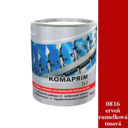 HAMMERITE Komaprim 3v1 email, antikorózna farba na kov - 0816 červeň rumelková tmavá , 0,75l