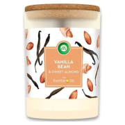 Air Wick Essential Oils Vanilla Bean & Sweet Almond, sviečka 185 g