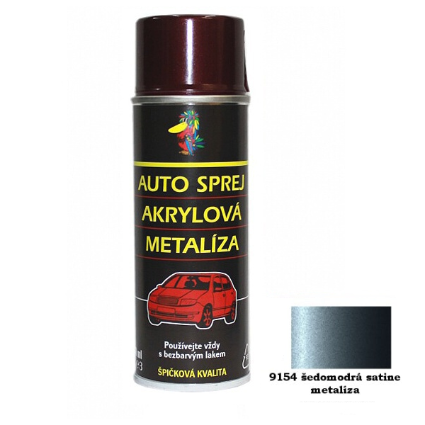 Auto sprej Akrylová Metalíza - 9154 šedomodrá satine 200 ml - A 9154
