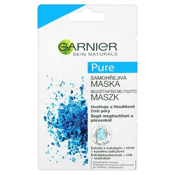 Garnier Skin Naturals Pure Samohrejivá pleťová maska 2 x 6 ml