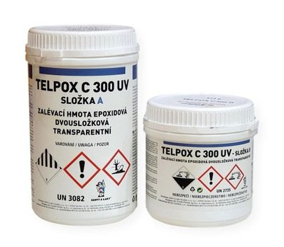 Telpox C300 UV sada, číra živica 986 g + tužidlo 414 g