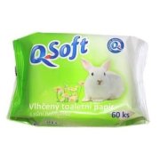 Q Soft vlhčený toaletný papier s harmančekom 60 ks
