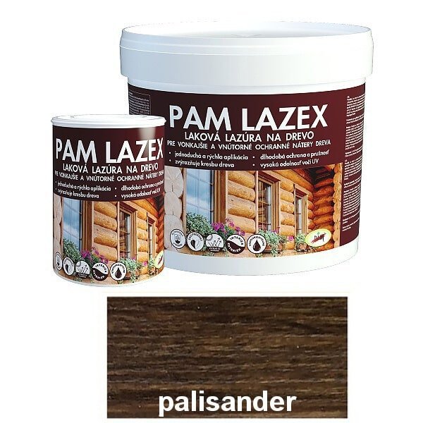 PAM LAZEX Lazúrovací lak na drevo - palisander 0,7l - palisander