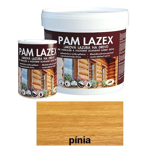 PAM LAZEX Lazúrovací lak na drevo - pínia 0,7l - pínia