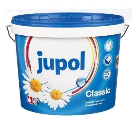 JUPOL Classic Maliarska farba, interiérová, biela 15 l - 15l