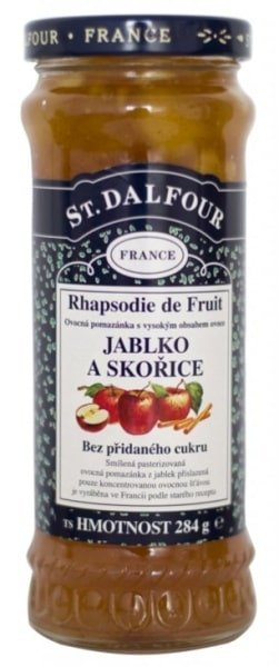 St. Dalfour JABLKO, ŠKORICA, ovocná pomazánka 284 g - jablko, škor.