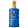 NIVEA Sun Protect & Moisture Sun Spray, sprej na opaľovanie OF 30, 200 ml