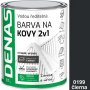 DENAS 2V1 antikorózna farba na kov 0199 čierna 0,7 kg