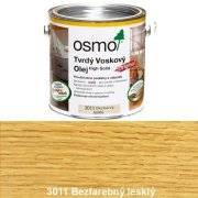 OSMO 3011 Tvrdý voskový olej Originál, Bezfarebný lesklý 0,375 l