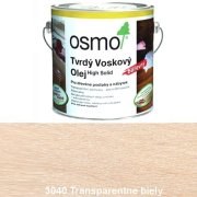 OSMO 3040 Tvrdý voskový olej Farebný, Transparentne biely 0,75 l