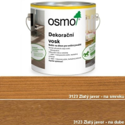 OSMO 3123 Dekoračný vosk Transparentný, Zlatý javor 0,75 l