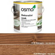 OSMO 3138 Dekoračný vosk Transparentný, Mahagón 0,75 l