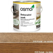 OSMO 3143 Dekoračný vosk Transparentný, Koňak 2,5 l