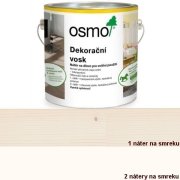 OSMO 3188 Dekoračný vosk intenzívny, Sneh 2,5 l