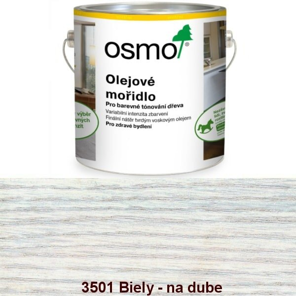 OSMO 3501 Olejové moridlo Biely 0,5 l - 3501