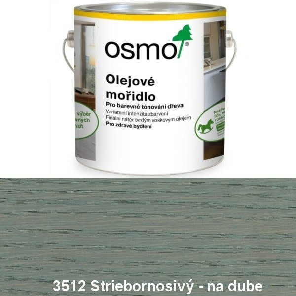OSMO 3512 Olejové moridlo Strieborno sivý 0,5 l - 3512