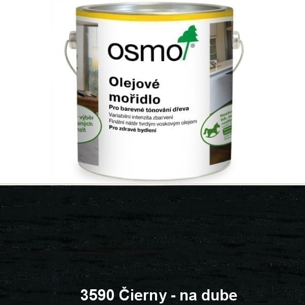 OSMO 3590 Olejové moridlo Čierny 0,5 l - 3590