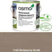 OSMO 1142 Strieborný grafit, Ochranná olejová lazúra Efekt 2,5 l