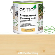 OSMO 430 protišmykový terasový olej, Bezfarebný polomatný 0,75 l