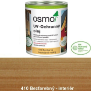 OSMO 410 UV ochranný olej, Bezfarebný hodvábne matný 2,5 l