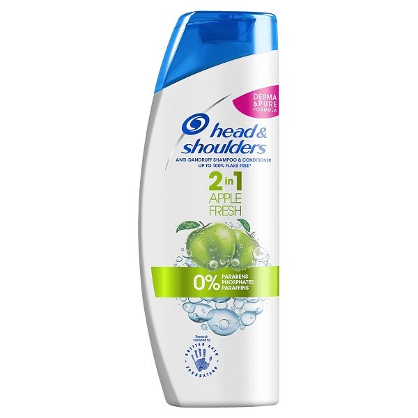 Head & Shoulders Apple Fresh 2v1, šampón a kondicionér proti lupinám 450 ml