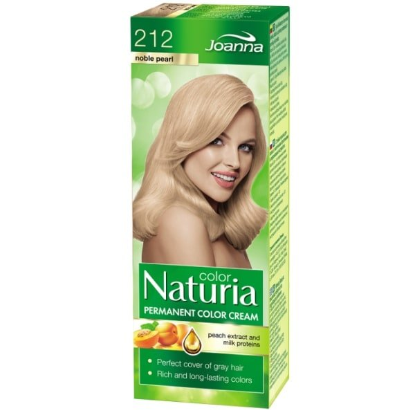 Joanna Naturia Color 212 perleťová blond, farba na vlasy 1 ks - 212