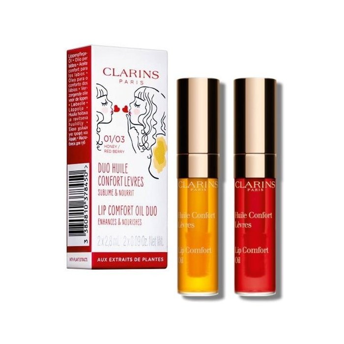 CLARINS Pick & Love Lip Comfort Oil Duo, olej na pery 2 x 2,8 ml