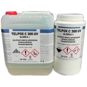 Telpox C300 UV sada, číra živica 4,93 kg + tužidlo 2,07 kg