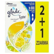 Glade Touch Fresh Lemon, náhradná náplň 2+1, 3 x 10 ml
