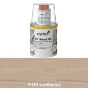 OSMO - 2K Olej na drevo (pre profesionálov) 6118 Svetlosivý 1 l
