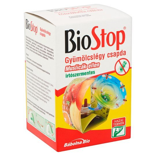 BioStop® lepová pasca na ovocné mušky – octomilky 1 ks