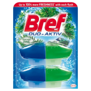BREF Duo Aktiv Pine, wc čistiaci gél náhradná náplň 2 x 50 ml