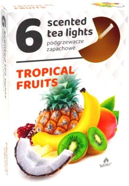 Vonné čajové sviečky Tropical fruits 6 ks