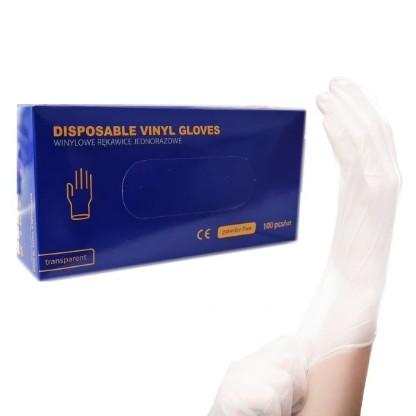 Rukavice vinylové, nepúdrované M, 100 ks | Bugy.sk