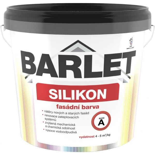 Barlet Silikon, fasádna silikónová farba biela 5 kg - 5 kg
