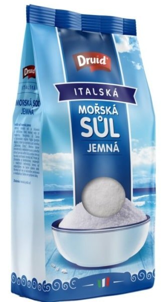 Druid Talianská morská soľ jemná 1 kg - jemná