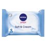 NIVEA BABY Soft & Cream, vlhčené utierky 20 ks