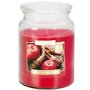 Bispol Apple & Cinnamon Maxi sviečka v skle s viečkom 500 g