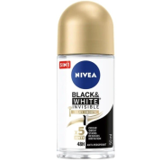 NIVEA Black & White Invisible Silky Smooth, guľôčkový antiperspirant 50 ml