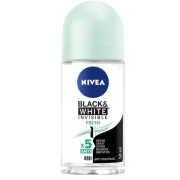 NIVEA Invisible for Black & White Fresh, guľôčkový antiperspirant 50 ml