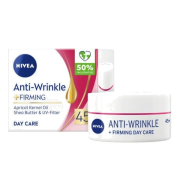 NIVEA Anti Wrinkle 45+, spevňujúci denný krém proti vráskam 50 ml