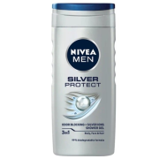 NIVEA Men Silver Protect, sprchový gél pre mužov 250 ml