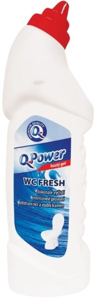 Q Power Fresh, wc čistič s extra vôňou oceánu 750 ml - fresh