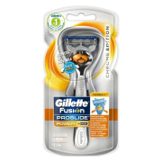 GILLETTE Fusion Proglide Flexball Chrome strojček na holenie + náhradná hlavica 1ks